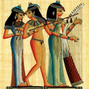 Egyptian Musicians - Cross stitch pattern, pdf format, Delivered by email, Cross stitch art, Egypt cross stitch, Cross stitch Egypt