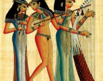 Egyptian Musicians - Cross stitch pattern pdf format