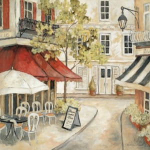 Daytime Cafe I - Schema punto croce, formato pdf, Consegna via email, Punto croce moderno, Punto croce arte contemporanea
