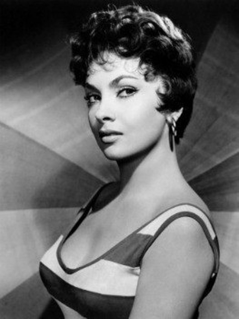 Gina Lollobrigida Cross stitch pattern pdf format image 1