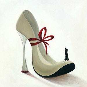 High Heels Romance - Cross stitch pattern, pdf format, Delivered by email, Modern cross stitch, Contemporary Art cross stitch