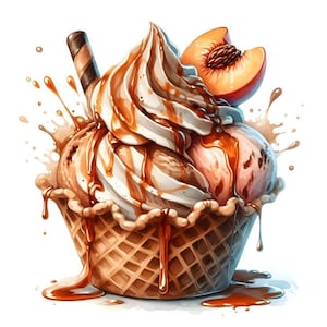 Ice Cream 1 - kruissteekpatroon, pdf-formaat, bezorgd per e-mail, kruissteek ijs