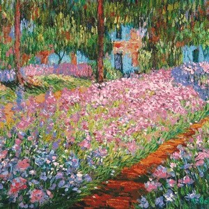 Artist's Garden at Giverny Cross stitch pattern pdf format Delivered by email This is not a kit image 2