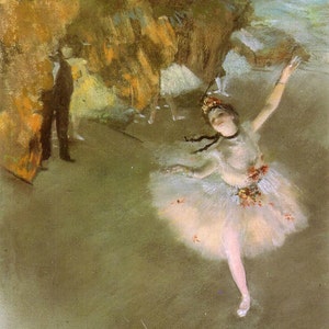 Ballerina - Kreuzstich Stickmuster, PDF-Format, Lieferung per email, Edgar Degas, Art Kreuzstich, Ballerina Kreuzstich
