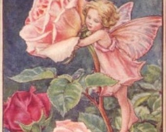 The Rose Fairy - Cross stitch pattern - pdf format - Delivered by email - This is not a kit