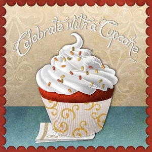 Cupcake II - Cross stitch pattern, pdf format, Delivered by email, Cupcakes cross stitch, Cross stitch cupcakes