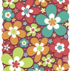 Bloemen: kruissteekpatroon, pdf-formaat, bezorgd per e-mail, kruissteek bloemen, moderne kruissteek, kruissteek hedendaagse kunst