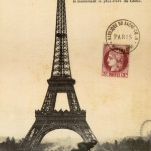 Paris 1900 - Cross stitch pattern, pdf format, Delivered by email, Vintage Ads cross stitch, Paris cross stitch