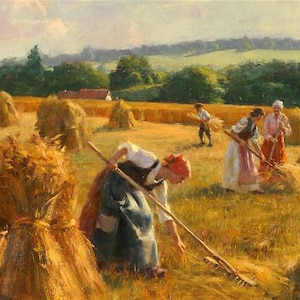 A Golden Harvest - Kruissteekpatroon, pdf-formaat, bezorgd per e-mail, Frank Harris, kunstkruissteek