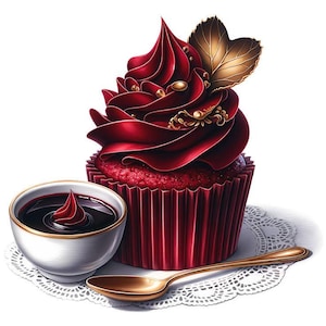 Cupcake III: kruissteekpatroon, pdf-formaat, bezorgd per e-mail, kruissteek cupcakes, kruissteek cupcakes