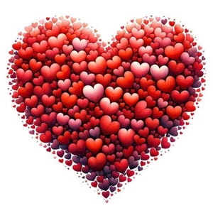 Valentijnshart - kruissteekpatroon, pdf-formaat, bezorgd per e-mail, kruissteek harten, Valentijnsdag kruissteek