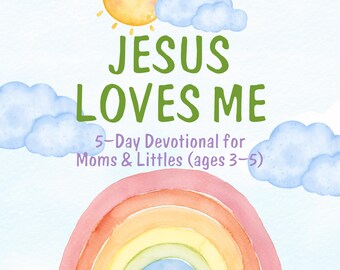 Jesus Loves Me Kids Journal | Christian Printable for Toddlers & Preschoolers | Bible Activity for Littles