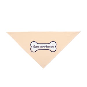 I Know More Than You - Funny Dog Bone Bandana for Every Occasion, Funny Dog Clothing, Pet Gifts, Adjustable Dog Wear, Pet Fashion