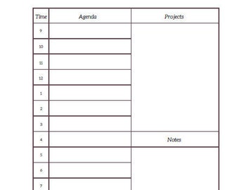 Digital Daily Planner | Ink Saver
