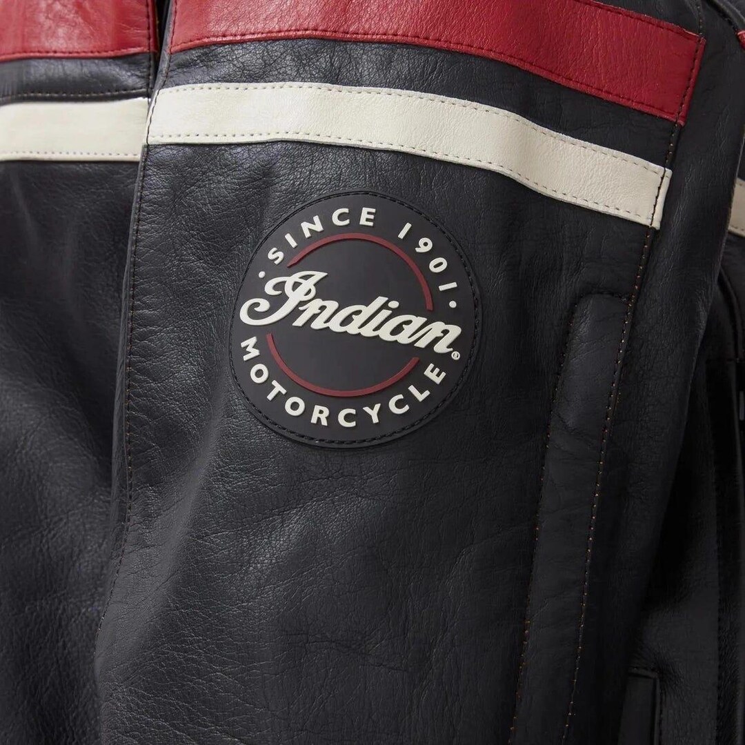 Indian Ranger Vintage Style Men's Indian Motorcycle Jacket Cowhide Leather Biker ...