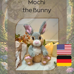 Mochi el Conejito-Mochi der Hase-Patrón Amigurumi-Conejito Amigurumi-Patrón Conejito