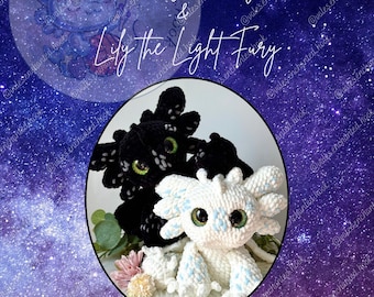 Night & Light Dragons-Amigurumi Pattern-Drache Amigurumi-Pattern Dragon