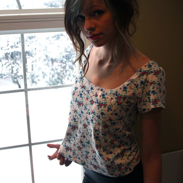 floral crop top