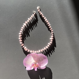 Real Purple Orchid Resin Necklace: Botanical Flower Pendant