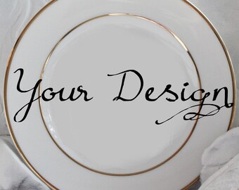 custom dinnerware etsy