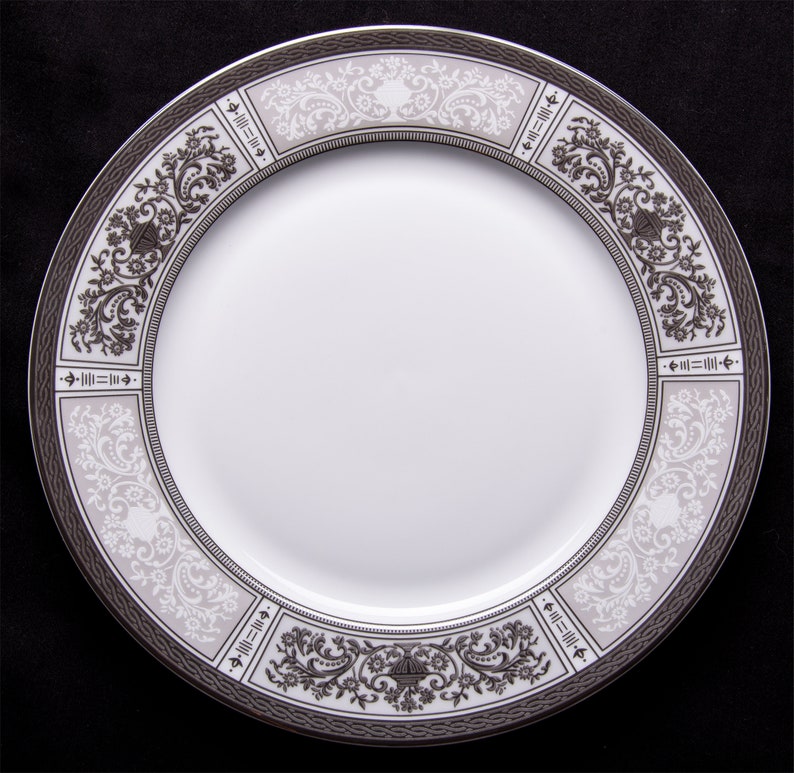 Silver Edgar Allan Poe Raven Plate Salad or Dinner Etsy