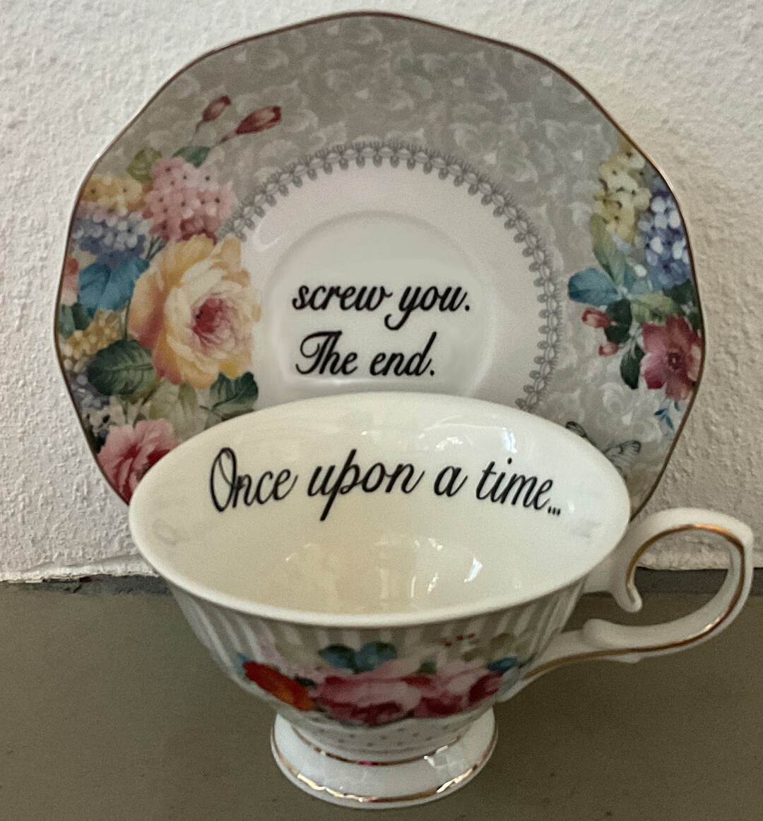 Fairytale Cup. Well, Sort Of. Teacup and Saucer Set With Spoon, 7