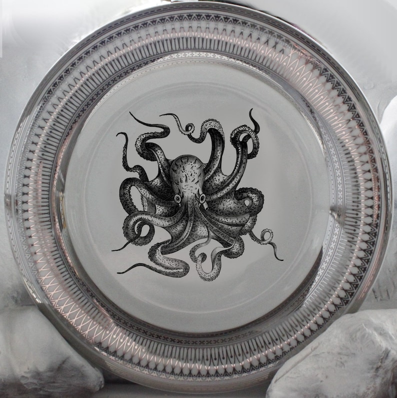 Silver Octopus Plates Various RESERVED for Stacee/'s Registry