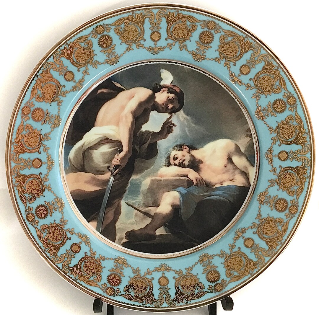 Ubaldo Gandolfi, mercury About to Behead Argus. Raised Gold and