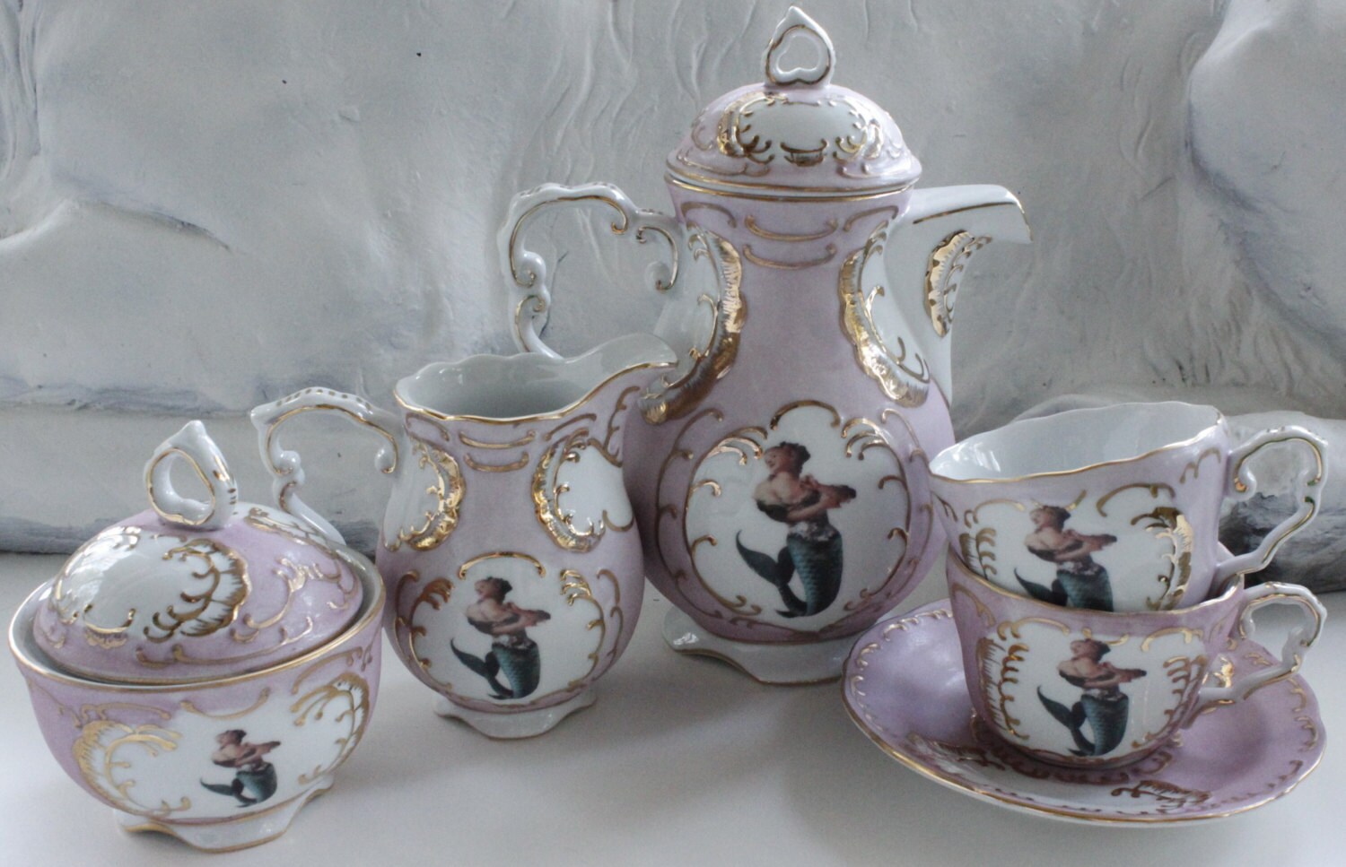 mermaid tea set
