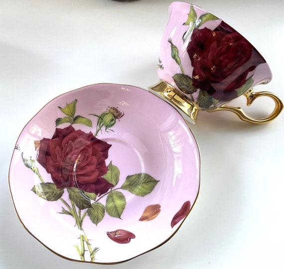 STECHOL GRACIE CHINA FLORAL SERVING TRAY/PLATE YOU CHOOSE PINK WHITE ROSES 