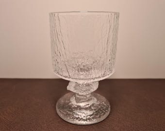 Vintage Iittala Senaattori Wine Glass / Votive Holder | Timo Sarpaneva, 1968–1981