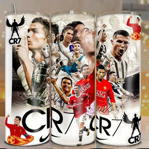 Ronaldo 20oz Tumbler Wrap Png File Digital Download