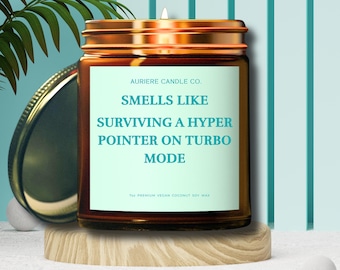 Gift for German Shorthaired Pointer Mom Dad, Surviving a Hyper Pointer, Shorthaired Owner Lover, Scented Candle