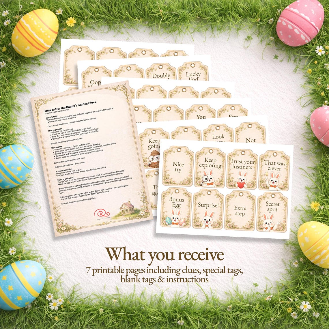 Easter Egg Hunt Clues Printable – Scavenger & Treasure Game for Kids ...