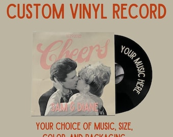 Custom Vinyl Record  - Your music + choice of size, color, and packaging - Handmade in California
