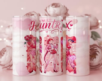 Valentine Girl Tumbler Wrap | 20oz Skinny Tumbler Sublimation Design (PNG)