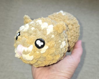 かぎ針編みハムスターぬいぐるみ、手作りあみぐるみハムスター