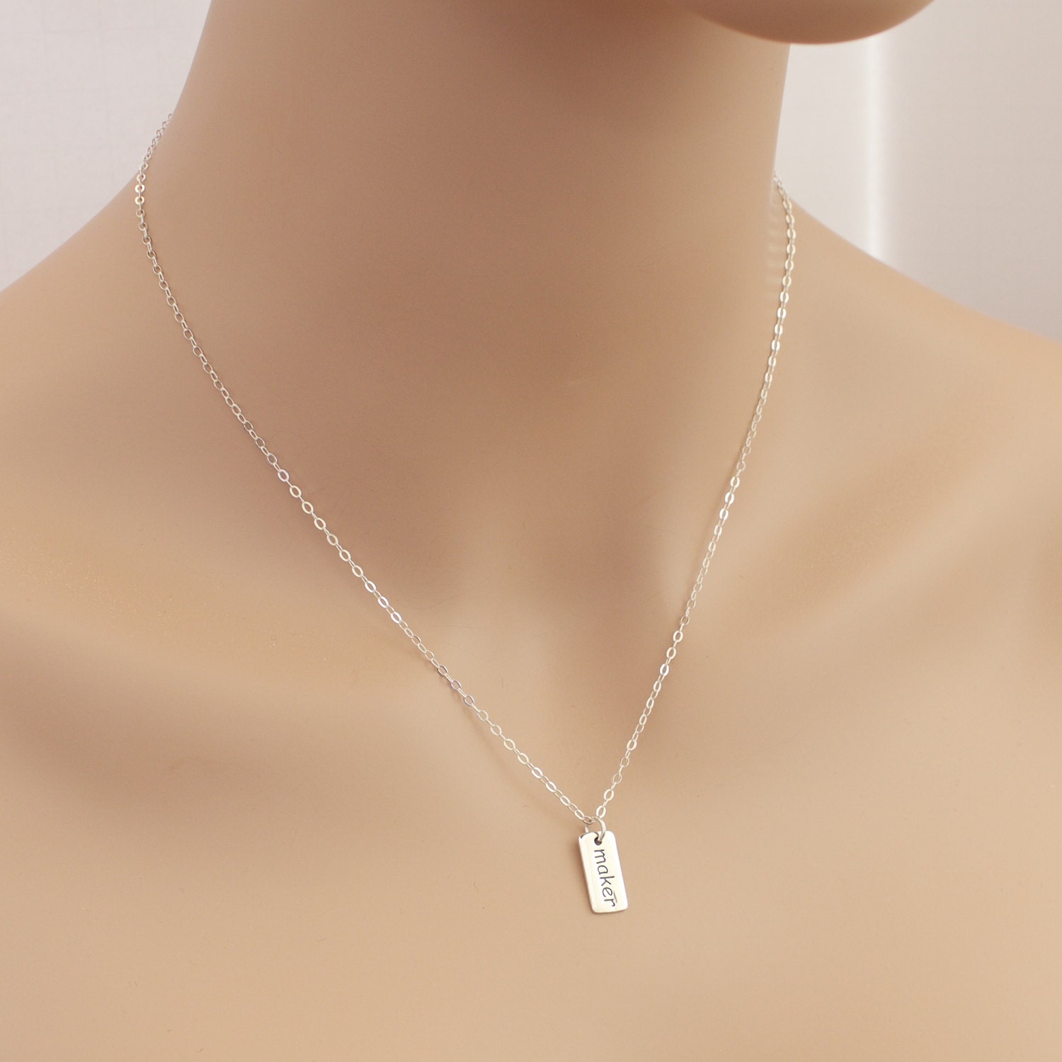 Maker Necklace Crafter Necklace Maker Pendant Word Etsy