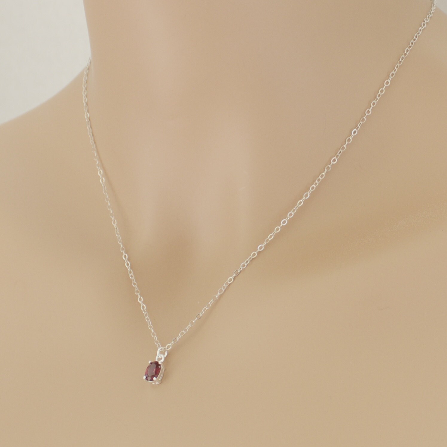 Necklace Birthstone Birthstone Necklace Etsy