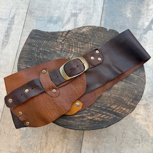 Brown Genuine Leather Belt – Classic Handmade Unisex Accessory