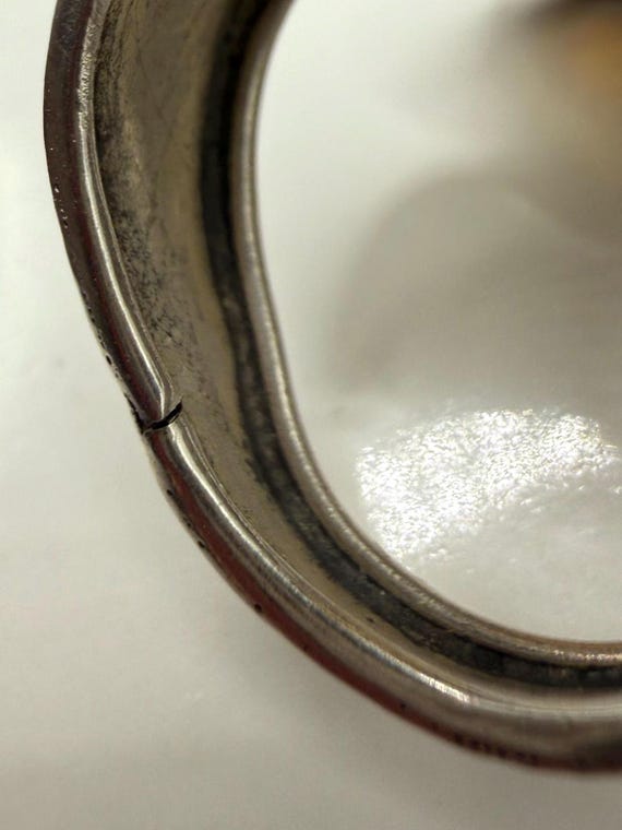 Sterling Silver Opal Bypass Adjustable Climber Ri… - image 8