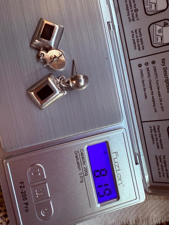 SALSA Mexico Sterling Silver Rectangular Back Ony… - image 4