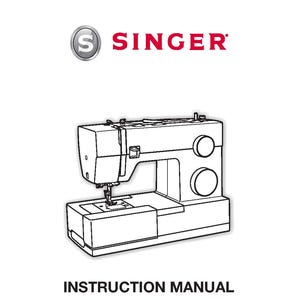 May include: A black and white line drawing of a Singer sewing machine. The image includes the Singer logo and the text "INSTRUCTION MANUAL 44S". The tagline "SINGER is sewing made easy." is also present.