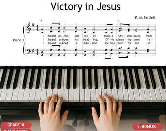 Victory in Jesus Sheet Music: Gospel Hymn for Choir & Piano (Printable PDF)