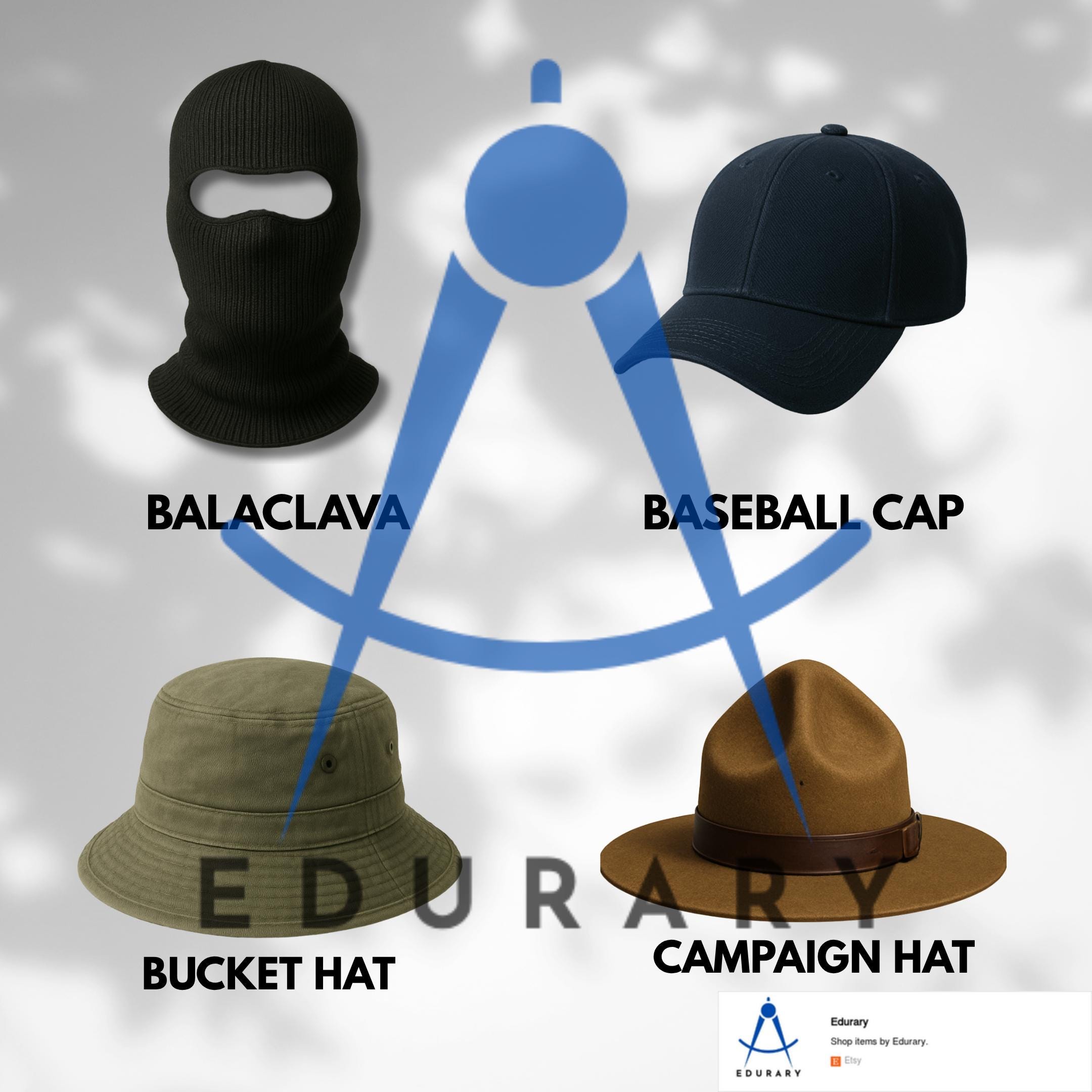 Hat Versions Hat Types Illustrated Guide – Fashion Chart | 30+ Hats PDF - PNG - SVG ...