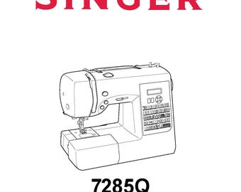 Singer 7285Q Sewing Machine Instruction Manual PDF | English French Spanish | Digital User Guide