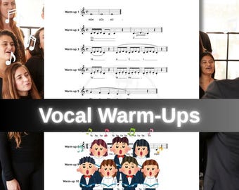 Vocal Warm-Ups Guide: 10 Exercises with Piano Audio - Choirs & Soloists