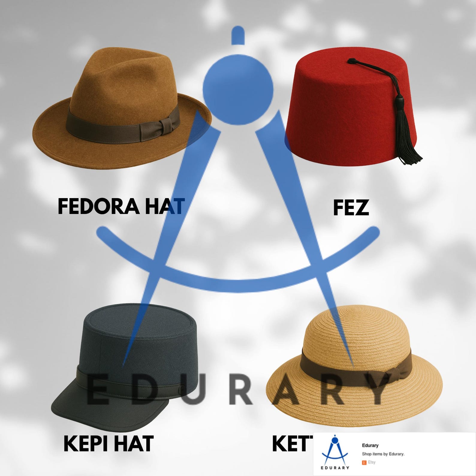 Hat Versions Hat Types Illustrated Guide – Fashion Chart | 30+ Hats PDF - PNG - SVG ...