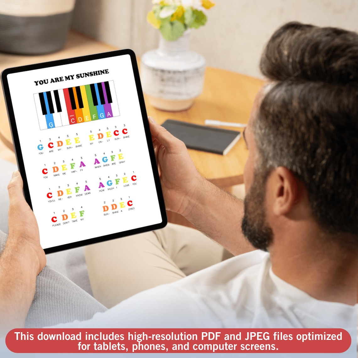 You Are My Sunshine – Easy Piano Song for Beginners | Printable Letter ...