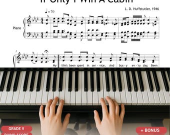 If Only I Win A Cabin Sheet Music - Southern Gospel SATB Choir & Piano